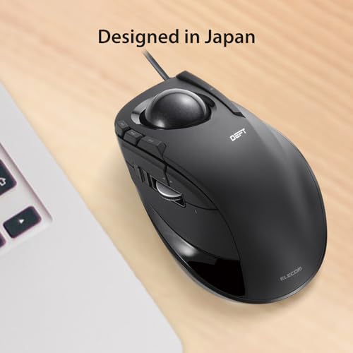 Elecom M-DT2URBK Scroll-Rad, Trackball, PC/Mac, 4-Wege Bild 6