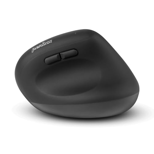 Perixx PERIMICE-608 Programmierbare Ergonomische Maus - Vertikales Design - 800/1200/1600 dpi - Kabellos, 10914, Schwarz, Kabellos - Funk 2,4GHz Bild 3