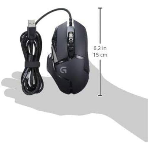 Logitech G502 Proteus Spectrum RGB Tunable Gaming Mouse, 12,000 DPI On-The-Fly DPI Shifting, Personalized Weight and Balance Tuning with (5) 3.6g Weights, 11 Programmable Buttons Bild 6