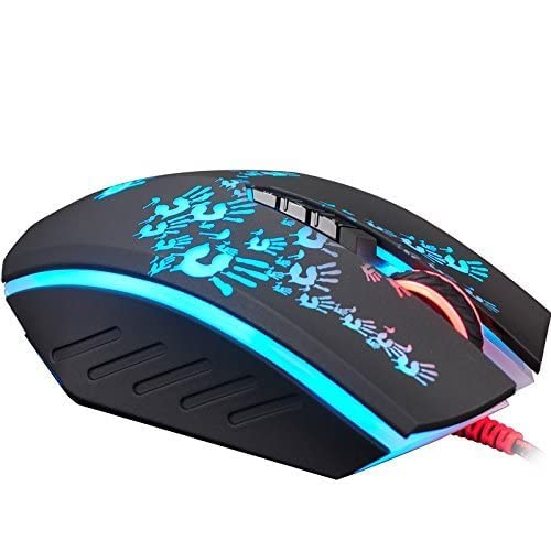 Gaming Mouse, Bloody A60 black Neon Infrared-Micro switch Adjustable 4,000CPI with Advanced weapon tuning & macro setting, Light Strike Fastest Response Less than 1ms, Fastest Response PC Game Mouse by BLOODY Bild 4