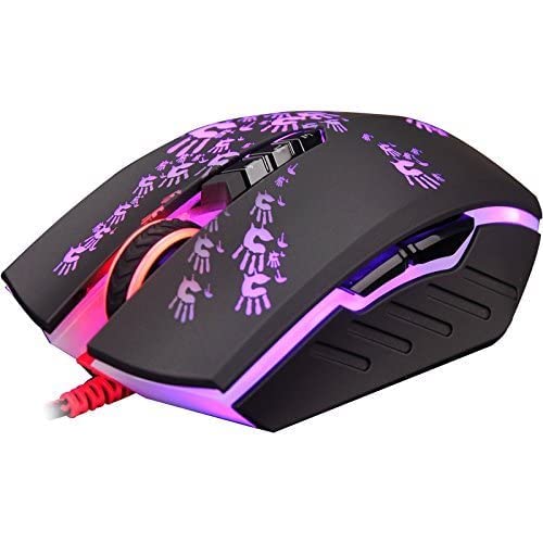 Gaming Mouse, Bloody A60 black Neon Infrared-Micro switch Adjustable 4,000CPI with Advanced weapon tuning & macro setting, Light Strike Fastest Response Less than 1ms, Fastest Response PC Game Mouse by BLOODY Bild 7