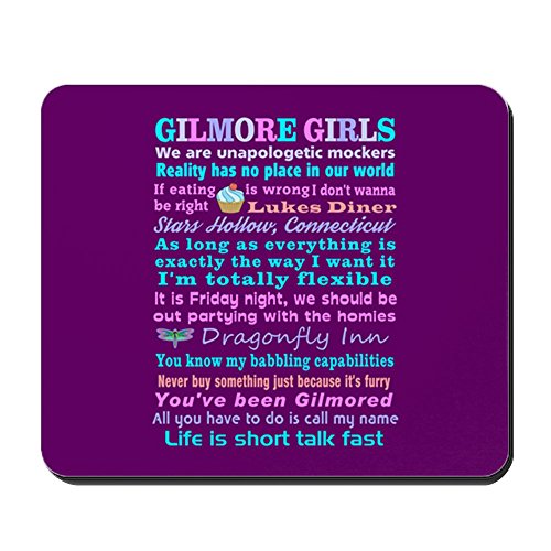 CafePress – Gilmore Girls Mousepad – Rutschfester Gummi-Mauspad, Gaming Maus Pad Bild 1