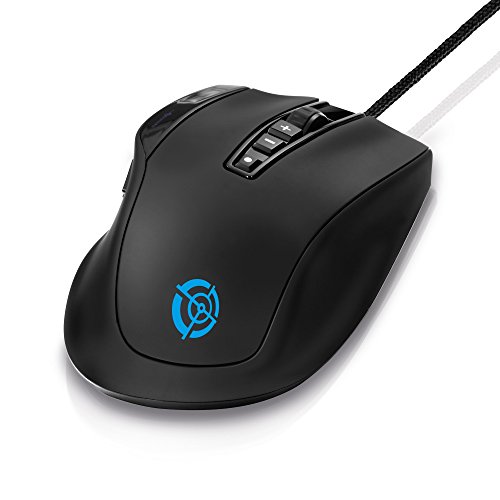 ProSquad SQ1600 USB Gaming Maus | 10 Tasten, 32 Farben, 11.750 FPS, 6000 DPI, inkl. LCD Display für PC Bild 4