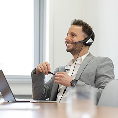 Hama PC Headset HS-P100 mit Mikrofon (Ultra leicht, On-Ear, Stereo, Lautstärkeregler am Kabel, 2 m Kabellänge, 3,5 mm Klinke) schwarz Bild 7