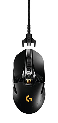 Logitech G900 Chaos Spectrum Wireless Gaming Maus, Kabellose 2.4GHz Verbindung mit USB-Empfänger, 12000 DPI Sensor, RGB-Beleuchtung, 6 Programmierbare Tasten, PC/Mac - Schwarz, Englische Verpackung Bild 2