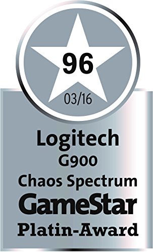 Logitech G900 Chaos Spectrum Wireless Gaming Maus, Kabellose 2.4GHz Verbindung mit USB-Empfänger, 12000 DPI Sensor, RGB-Beleuchtung, 6 Programmierbare Tasten, PC/Mac - Schwarz, Englische Verpackung Bild 6