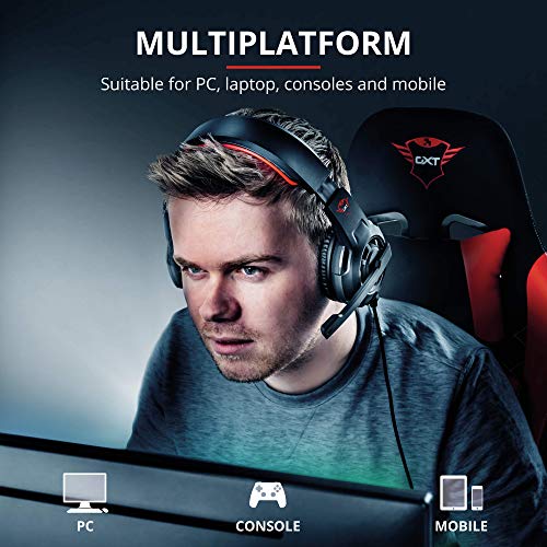 Trust Gaming Headset GXT 310 mit Mikrofon für PS4, PS5, PC, Nintendo Switch, Xbox Series X, Xbox One - Radius Kabelgebundene Gaming-Kopfhörer mit Verstellbares Mikrofon und Kopfbügel - Schwarz Bild 3