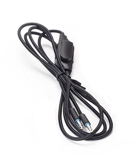 Logitech Original Geflochtenes 3,5 mm 4-poliges Kabel mit Inline-Steuerung für G633 und G933 Gaming Headset (1,5 m) Bild 1
