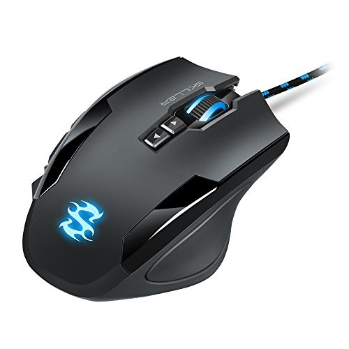 Sharkoon Skiller SGM1 Gaming Maus mit Makrotasten (10800 DPI, RGB-Beleuchtung, 12 Tasten, Weight-Tuning-System und Software) schwarz Bild 2