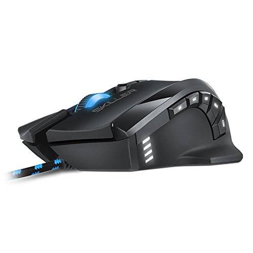 Sharkoon Skiller SGM1 Gaming Maus mit Makrotasten (10800 DPI, RGB-Beleuchtung, 12 Tasten, Weight-Tuning-System und Software) schwarz Bild 3