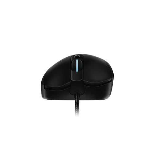 Logitech G403 Prodigy Gaming Maus, 12000 DPI Sensor, USB-Anschluss, RGB-Beleuchtung, Gewichttuning, 6 Programmierbare Tasten, Gummierte Griffflächen, Leichtgewicht, PC/Mac - Schwarz Bild 2