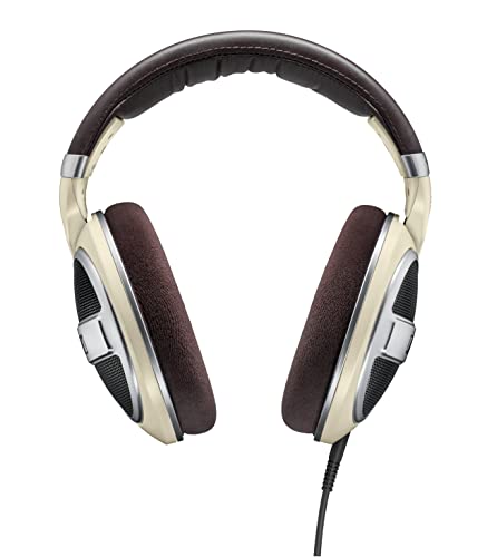Sennheiser HD 599 Kopfhörer mit offenem Over-Ear Design mit außergewöhnlicher Klangqualität und geringer Verzerrung - Audiophile Ohrhörer mit austauschbaren Ohrpolstern, matt-ivory Bild 2