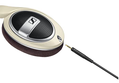 Sennheiser HD 599 Kopfhörer mit offenem Over-Ear Design mit außergewöhnlicher Klangqualität und geringer Verzerrung - Audiophile Ohrhörer mit austauschbaren Ohrpolstern, matt-ivory Bild 4