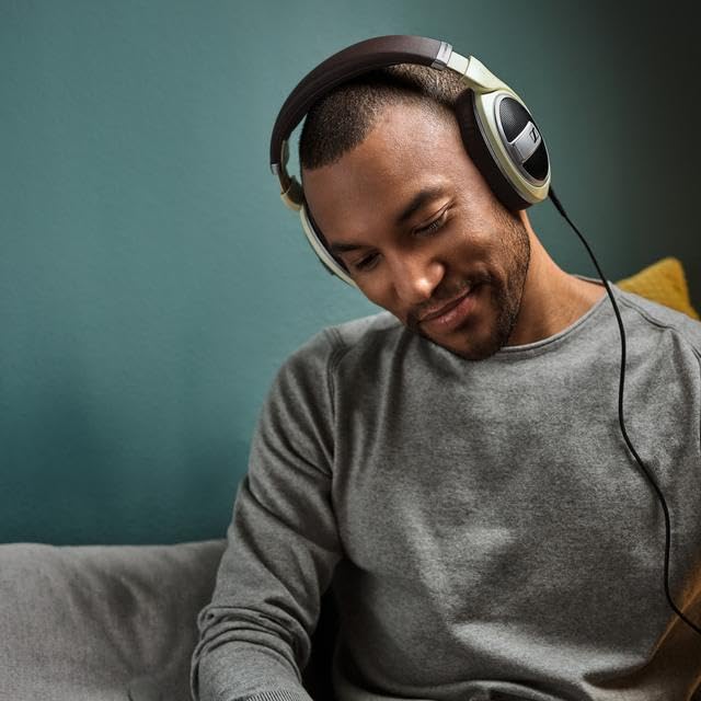 Sennheiser HD 599 Kopfhörer mit offenem Over-Ear Design mit außergewöhnlicher Klangqualität und geringer Verzerrung - Audiophile Ohrhörer mit austauschbaren Ohrpolstern, matt-ivory Bild 6