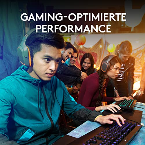 Logitech G213 Prodigy Gaming-Tastatur, RGB-Beleuchtung, Programmierbare G-Tasten, Multi-Media Bedienelemente, Integrierte Handballenauflage, Spritzwassergeschützt, Deutsches QWERTZ-Layout - Schwarz Bild 2