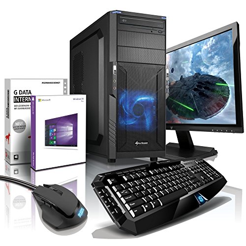 Komplett-PC DirectX 12 Gaming-PC Six-Core AMD FX-6300 6x3.5GHz (Turbo bis 4.1GHz), 22-Zoll LED Bildschirm, Gaming Tastatur/Maus, Windows 10 Prof. 64bit, GeForce GTX 960 4GB, 1TB HDD, 8GB RAM #5021 Bild 1