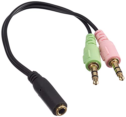 adaptare 14021 Adapter-Kabel Mobiltelefon/Smartphone-Headset 4-polig TRRS-Klinke an PC-/Notebook-Anschluss 2 Separate Stecker Bild 1