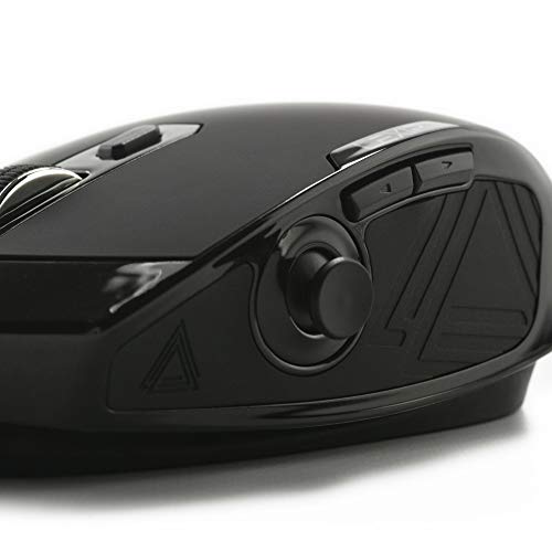 Lexip Pu94 3D gaming Mouse - Kabelgebundene USB-Maus und RGB - Spezielle 3D-Umgebungen und Design-Software - Hohe Präzision - 2 Joysticks, 6 Tasten und 12 programmierbare Richtungen, schwarz Bild 3
