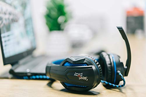 Steelplay HP-41 Kabelgebundenes Gaming-Headset Stereo-Sound Drehmikrofon Bedienelemente 3 5-mm-Klinkenbuchse - Für PS4-Switch Xbox One PC Mac-Laptop-Computer - schwarz n/c Bild 6