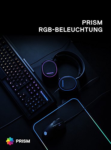 SteelSeries 61444 Arctis 5 [Legacy Edition], Gaming-Headset, RGB-Beleuchtung, DTS 7.1 Surround für PC, PC / Mac / PlayStation 4 / Mobilgerät / VR, Farbe weiß Bild 5