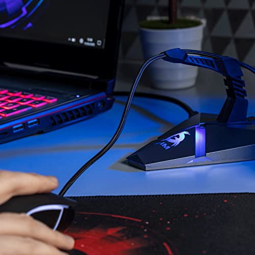 KLIM Bungee für die Gaming Maus - 3X USB 2.0 Hub - Multifunktionsprodukt - Hintergrundbeleuchtung - Mauskabelhalter für kabelgebundene Maus - Card Reader - Neue Bild 6