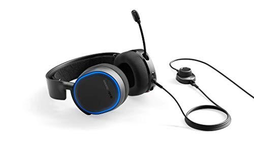 SteelSeries Arctis 5 [Legacy Edition], Gaming-Headset, RGB-Beleuchtung, DTS 7.1 Surround für PC, PC / Mac / PlayStation 4 / Mobilgerät / VR, Farbe schwarz Bild 4