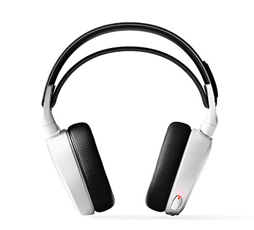 SteelSeries Arctis 7 [Legacy Edition], Drahtlos Gaming-Headset, DTS 7.1 Surround für PC, PC / Mac / PlayStation 4 / Android / iOS / VR, Farbe weiß Bild 2
