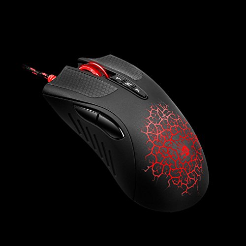 A90 - Optische Gaming-Maus mit Lichtschlag (LK) Optischer Schalter/Scroll - 8 programmierbare Tasten und erweiterte Makros - 4000 DPI Bild 2