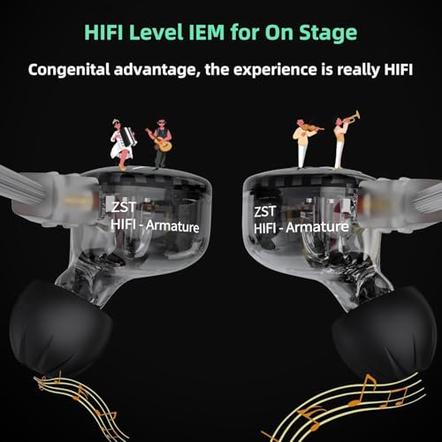 Yinyoo KZ ZST Bunte Hybrid-Balance-Armatur mit dynamischem In-Ear-Kopfhörer 1BA + 1DD HiFi-Headset (Lila, kein Mikrofon) Bild 3