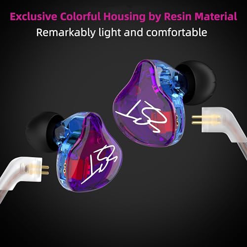 Yinyoo KZ ZST Bunte Hybrid-Balance-Armatur mit dynamischem In-Ear-Kopfhörer 1BA + 1DD HiFi-Headset (Lila, kein Mikrofon) Bild 5
