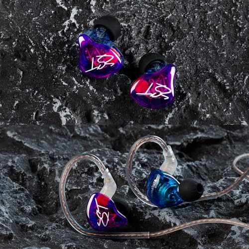 Yinyoo KZ ZST Bunte Hybrid-Balance-Armatur mit dynamischem In-Ear-Kopfhörer 1BA + 1DD HiFi-Headset (Lila, kein Mikrofon) Bild 7