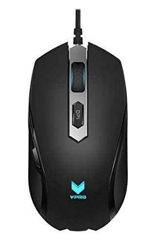 Rapoo VPRO V210 beleuchtete Gaming Maus (Bewegungsannäherungssensor, 3000 DPI, 5 programmierbare Tasten, Beleuchtungssystem 16 Mio Farben) schwarz Bild 2