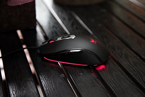 Rapoo VPRO V210 beleuchtete Gaming Maus (Bewegungsannäherungssensor, 3000 DPI, 5 programmierbare Tasten, Beleuchtungssystem 16 Mio Farben) schwarz Bild 6
