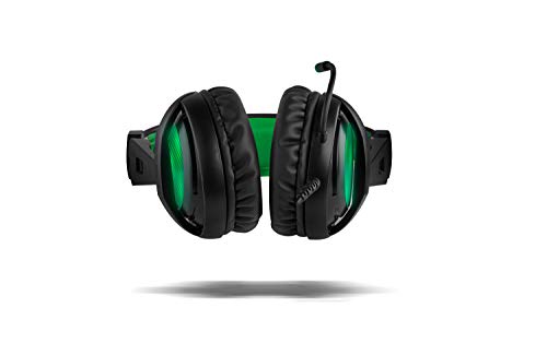 BG Xonar-X6 Binaural Headset, Schwarz, Grün, Kopfhörer – Kopfhörer (Spielkonsole/PC/Spiele, Binaural, Kopfband, Schwarz, Grün, Kunstleder) Bild 5