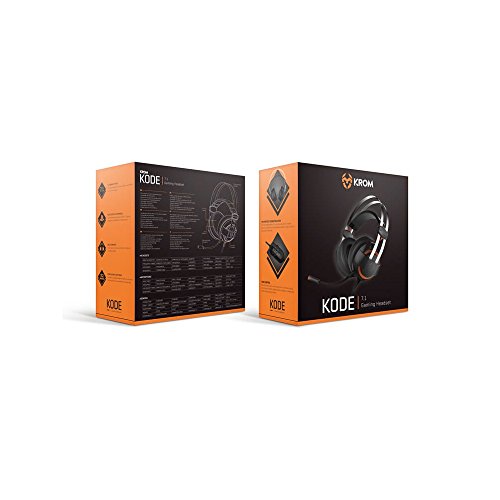 KROM KODE - Auriculares Gaming con micrófono, Sonido Envolvente 7.1, Altavoces 50mm, Diadema Ajustable, Micro Flexible, USB, Compatible PS4, PS5 y PC, Negro Bild 5