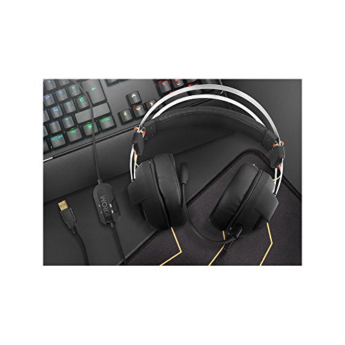 KROM KODE - Auriculares Gaming con micrófono, Sonido Envolvente 7.1, Altavoces 50mm, Diadema Ajustable, Micro Flexible, USB, Compatible PS4, PS5 y PC, Negro Bild 7