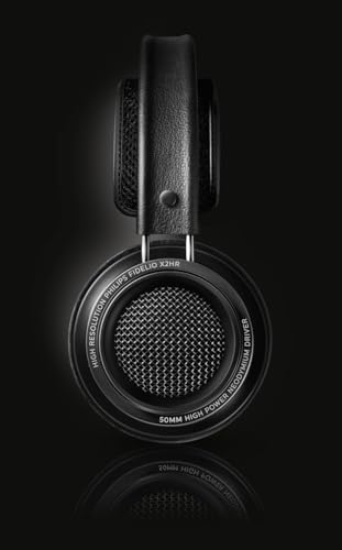 Philips Fidelio X2 Over Ear Hochauflösende Kabelgebundene Kopfhörer, Akustisches Offenes Design, 50mm Neodym LMC Treiber, Deluxe Velours-Memory-Schaum-Ohrpolster - Schwarz Bild 3