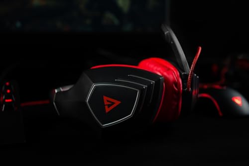 Modecom Volcano MC-831 Rage Gaming Headset mit Mikrofon & USB | Over-Ear Kopfhörer für PC & Laptop | Ergonomisches Design & Hoher | Kabelgebundenes Gamer Headset für Lange Sessions Bild 3