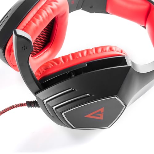 Modecom Volcano MC-831 Rage Gaming Headset mit Mikrofon & USB | Over-Ear Kopfhörer für PC & Laptop | Ergonomisches Design & Hoher | Kabelgebundenes Gamer Headset für Lange Sessions Bild 7