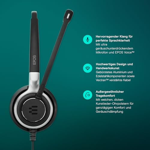 Sennheiser SC 668 Binaural Head-Band Black Headset – Headsets (Call Center/Office, Binaural, Head-Band, Black, Wired, 1 M) Bild 3