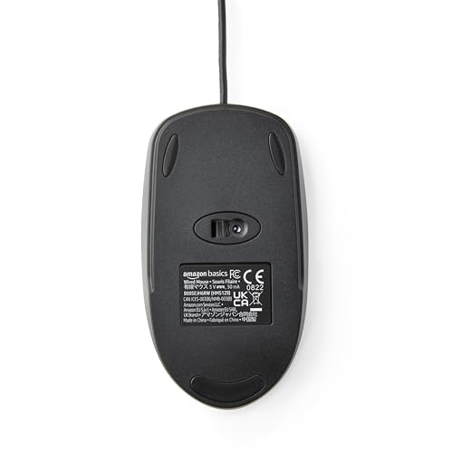 Amazon Basics USB-Maus mit DREI Bedienelementen, verkabelt, (Schwarz), 30er-Pack Bild 4