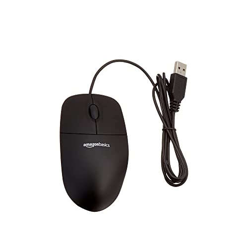 Amazon Basics USB-Maus mit DREI Bedienelementen, verkabelt, (Schwarz), 30er-Pack Bild 6