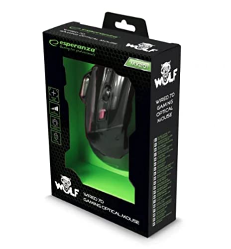 Esperanza it accesories - Esperanza EGM201R Wired 7D optische Gaming-Maus USB MX201 - Wolf - rot Bild 3