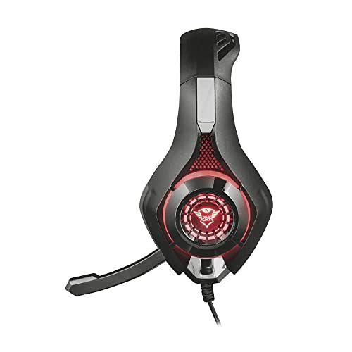 Trust GXT 313 Nero Gaming Headset / Kopfhörer (mit Mikrofon und LED-Beleuchtung, für PS4, Xbox One und PC) schwarz Bild 5