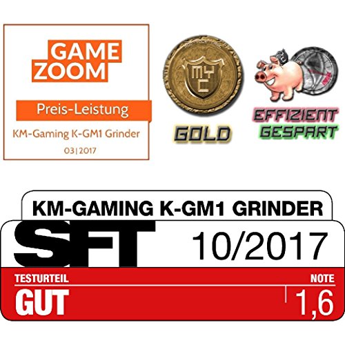 K-GM1 Grinder optische RGB 5.000dpi Gaming Maus USB [Avago ADNS-3310 Sensor/austauschbare Seitenteile/Gewichtsanpassung/Omron Switches / 9 Tasten/programmierbar] Bild 6