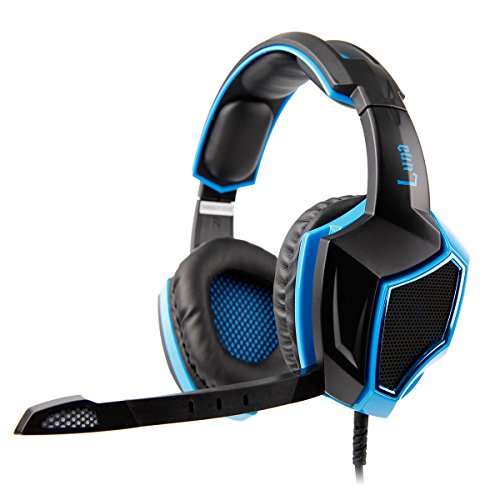 SADES SA-968 7.1 Luna Gaming Virtual Surround Sound Headset, Schwarz/Blau Bild 2