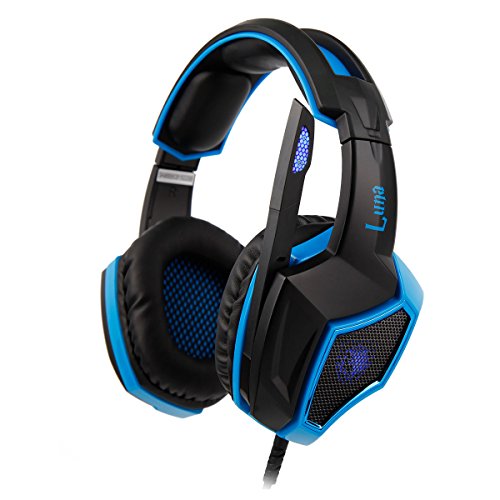 SADES SA-968 7.1 Luna Gaming Virtual Surround Sound Headset, Schwarz/Blau Bild 3