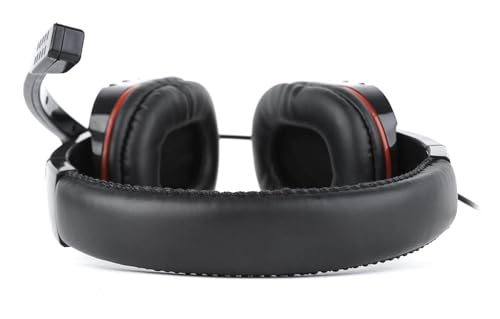 Gembird Gaming Headset mit Lautstärkeregler - Bequemes Over-Ear-Design, Einstellbares Mikrofon, Kompatibel mit PC, PS4, Xbox, Glossy Black Bild 2