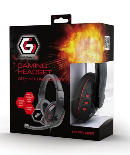 Gembird Gaming Headset mit Lautstärkeregler - Bequemes Over-Ear-Design, Einstellbares Mikrofon, Kompatibel mit PC, PS4, Xbox, Glossy Black Bild 5