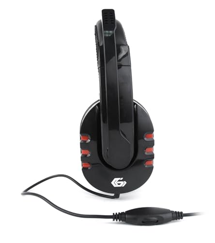 Gembird Gaming Headset mit Lautstärkeregler - Bequemes Over-Ear-Design, Einstellbares Mikrofon, Kompatibel mit PC, PS4, Xbox, Glossy Black Bild 6